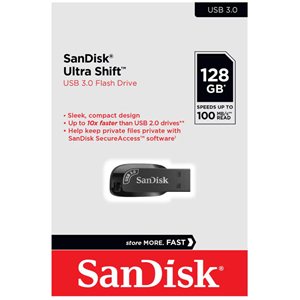 Pendrive Sandisk Ultra Shift USB 3.0 Flash Drive 128 GB